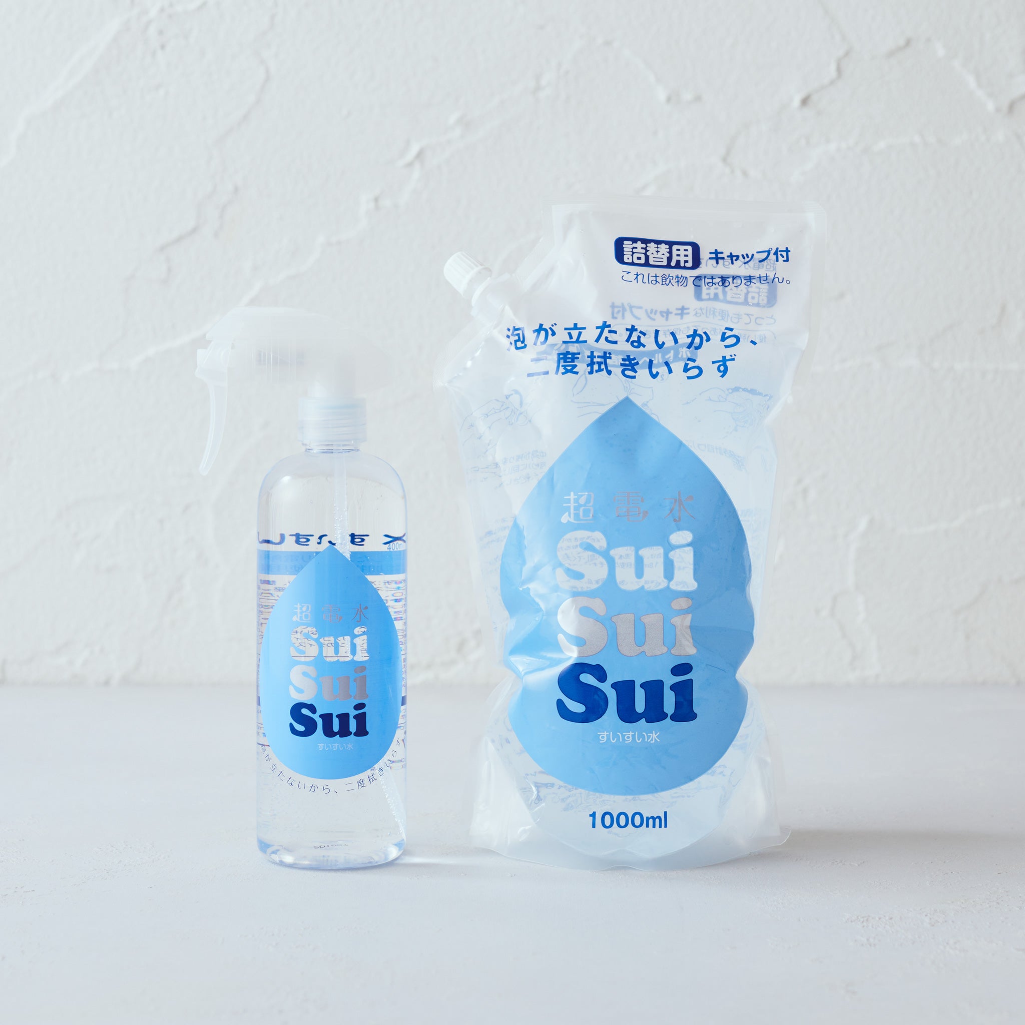超電水すいすい水　400mlボトル＆1000ml詰め替えパック